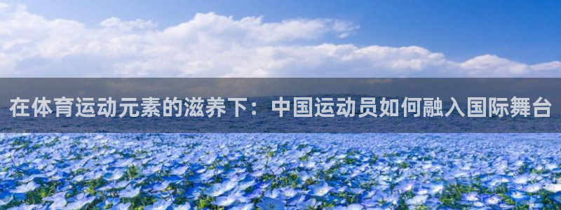 在体育运动元素的滋养下：中国运动员如何融入国际舞台