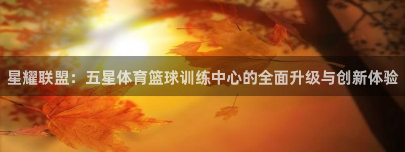 星耀联盟：五星体育篮球训练中心的全面升级与创新体验