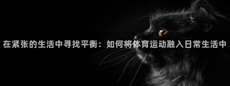 在紧张的生活中寻找平衡：如何将体育运动融入日常生活中