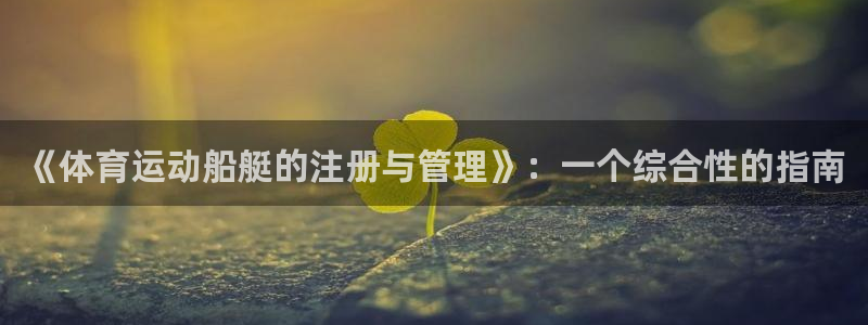 《体育运动船艇的注册与管理》：一个综合性的指南